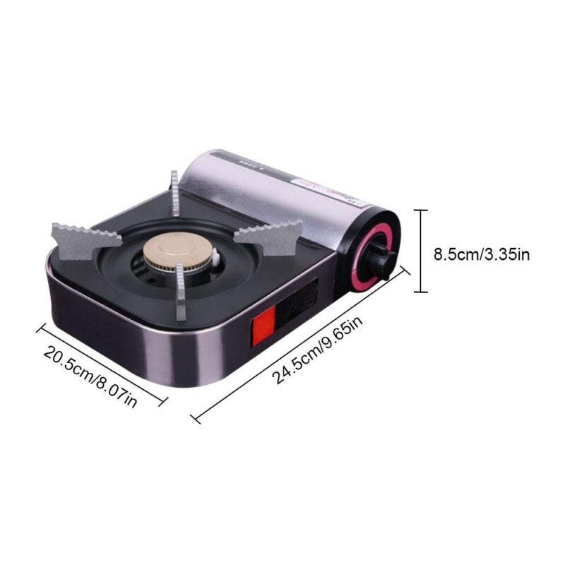 Mini Réchaud de Camping Portatif avec Brûleur et Cassette pour Gril à Gaz – Image 3