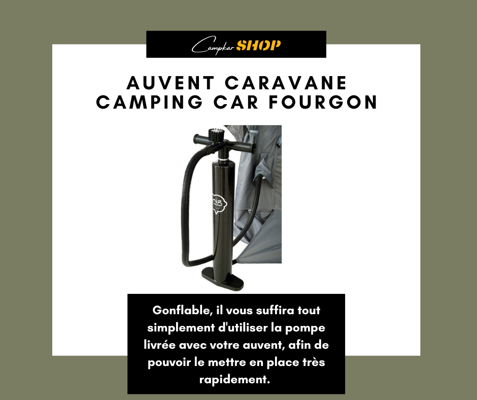 Auvent Gonflable Pour Camping-Car Santa 3.5m - Campkar.Shop